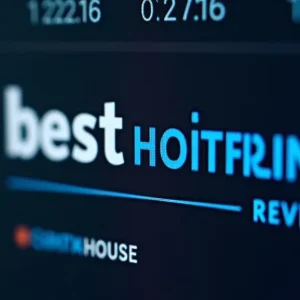 This image shows a laptop displaying a web guide comparing hosting options for the Best Hosting Review Web Guide.