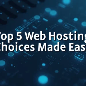 The image shows a selection of popular web hosting icons presented neatly for easy comparison.